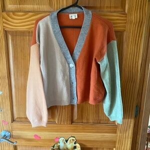 BiBi Multicolor V-Neck Cardigan